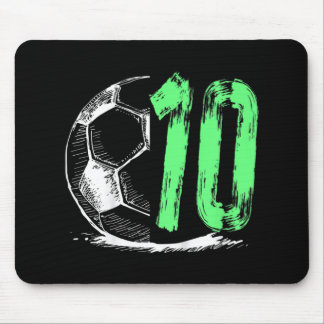 Mousepad Festa de aniversário infantil de futebol de 10 ano