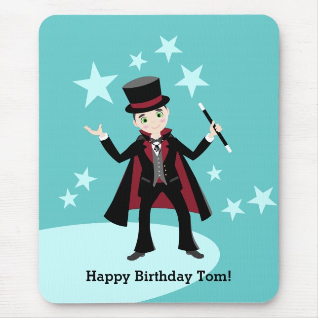 Mousepad Festa de aniversário infantil magia (Frente)