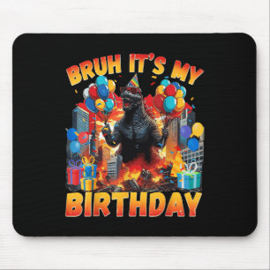 Mousepad Festa de Aniversário Kaiju Japão Monstro Dinossaur