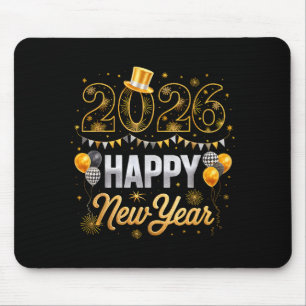 Mousepad Festa de Ano Novo 2026 Balão Família Correspondent