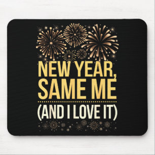 Mousepad Festa de Ano Novo Engraçada Mesmo Eu Réveillon