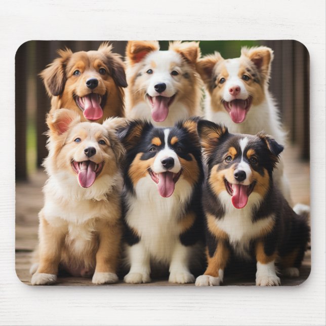 Mousepad Festa de Cãezinhos Amáveis (Frente)