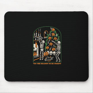 Mousepad Festa de Esqueleto de Halloween É a Temporada para