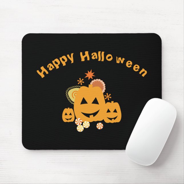 Mousepad Festa de Halloween (Com mouse)
