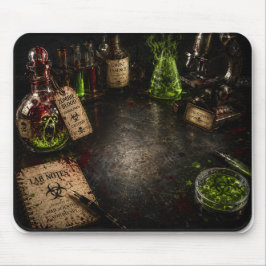 Mousepad Festa de Halloween no Laboratório do Cientista Lou