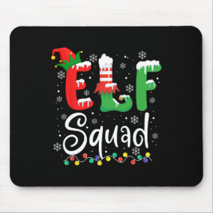 Mousepad Festa de Natal da Família Elf, Diversão do Esquadr