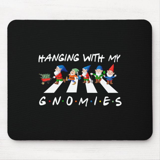 Mousepad Festa De Natal Divertida Com Os Meus Gnomos Para (Frente)