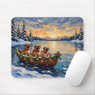 Mousepad Festa de Natal do Barco do Pequinês