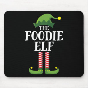 Mousepad Festa de Natal do Grupo Familiar Foodie Elf Match