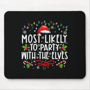 Mousepad Festa Divertida De Natal Mais Provável Para Festa