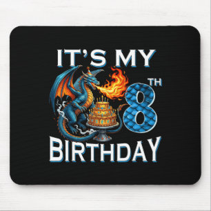 Mousepad Festa do Dragão de 8 Anos de Aniversário Amante de