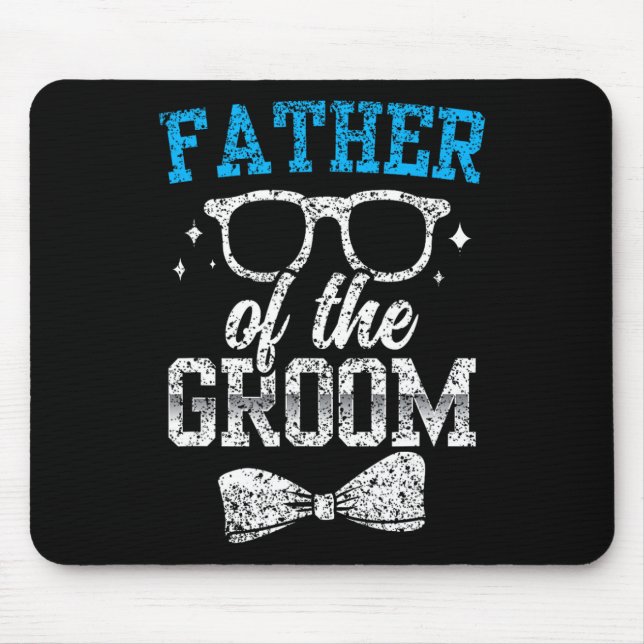 Mousepad Festa do Pai do Noivo Casamento Solteiro (Frente)
