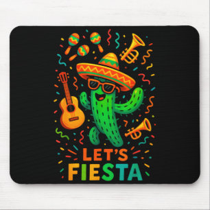 Mousepad Festa engraçada do cacto mexicano cinco de maio va