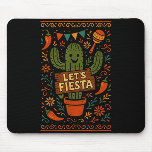 Mousepad Festa engraçada do cacto mexicano cinco de maio va