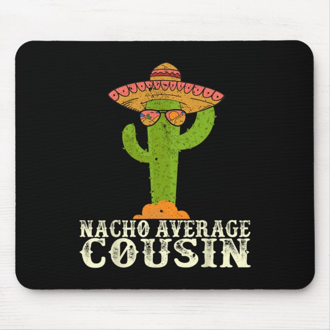 Mousepad Festa engraçada do Cinco De Mayo Meme dizendo Nach (Frente)