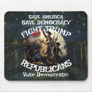 Mousepad Festa Republicana Trmp MAGA EUA América Vota Trump