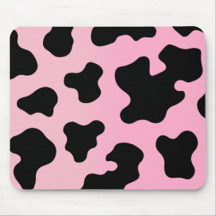 Mousepad Festa Western Cowgirl com Estampa de Vaca Rosa e P