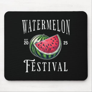 Mousepad Festival de Melancia 2025 Frutas de Melão Férias d