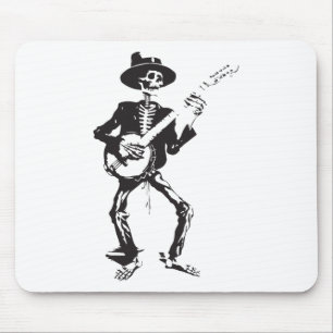 Mousepad Festival de Música Bluegr de Esqueleto Banjo