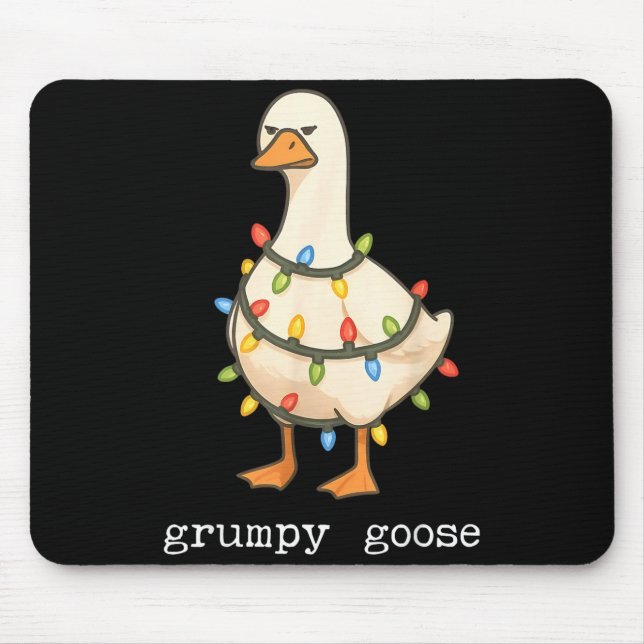 Mousepad Festive And Mpy Goose Santa Hat Xmas Light Matchin (Frente)