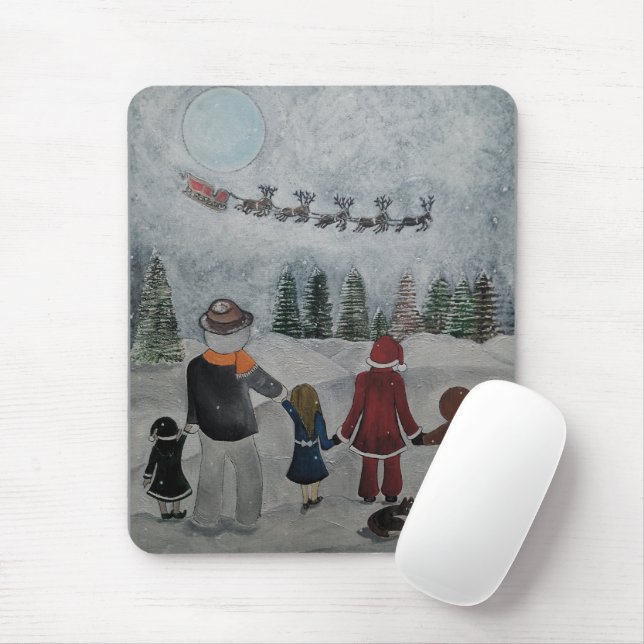 Mousepad Festive Friends Painting by Alfred Fox (Com mouse)
