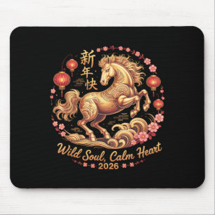 Mousepad Festivo 2026 Crazy Horse Senhora Alma Selvagem Cor