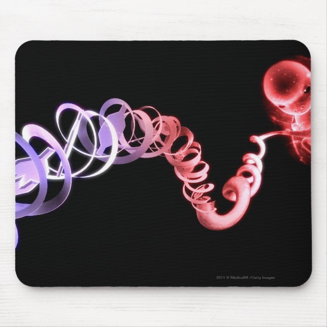 Mousepad Feto com um cabo de cordão umbilical feito de (Frente)