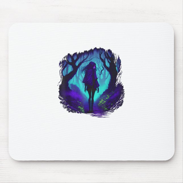 Mousepad Fey Gothic Emo Goblincore Aesthetic  Forest Graphi (Frente)