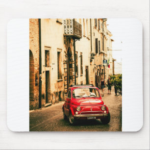 Mousepad Fiat vermelho 500, Cinquecento, em Úmbria, Italia
