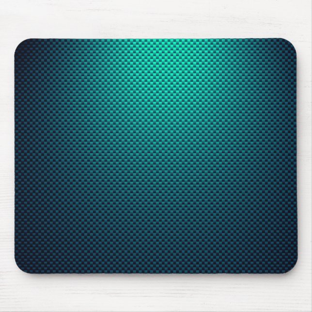 Mousepad Fibra de carbono aqua padronizada (Frente)