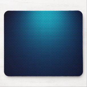 Mousepad Fibra de carbono azul padronizada