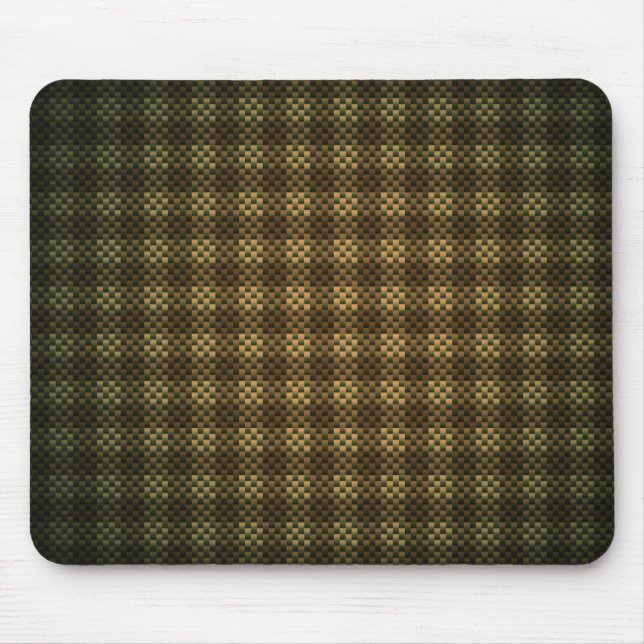 Mousepad Fibra de carbono com padrão neutro acastanhado (Frente)