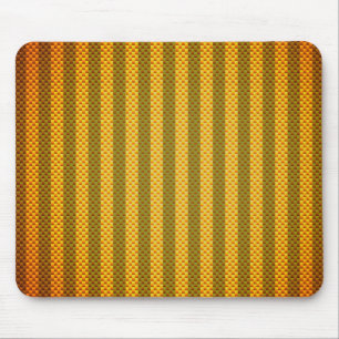 Mousepad Fibra de carbono listrada de ferrugem verde-amarel