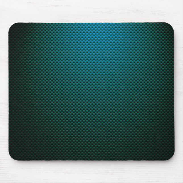 Mousepad Fibra de carbono preta azul-lacrimejante, padroniz (Frente)