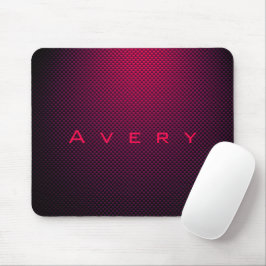 Mousepad Fibra de carbono preta, roxa, personalizada, padro