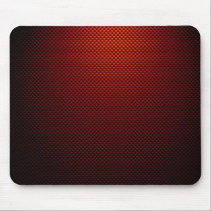 Mousepad Fibra de carbono preta vermelha de ferrugem, padro