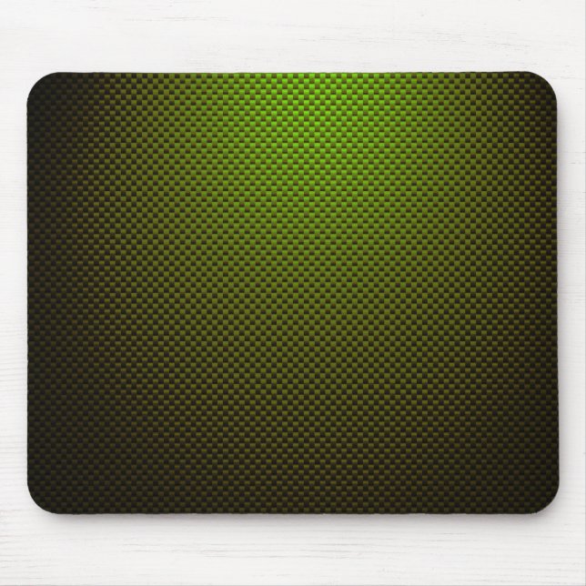 Mousepad Fibra de carbono preto verde padronizada (Frente)