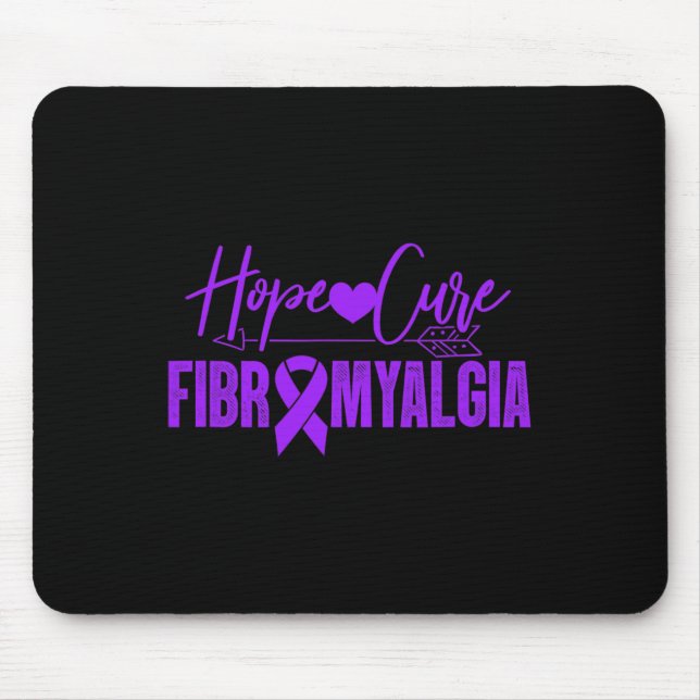 Mousepad Fibromialgia Cura Fibromialgia Roxo (Frente)