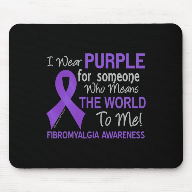 Mousepad Fibromialgia Para Alguém Que Significa O Mundo Par (Frente)