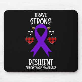 Mousepad Fibromialgia Resiliente e Corajosa Ribb