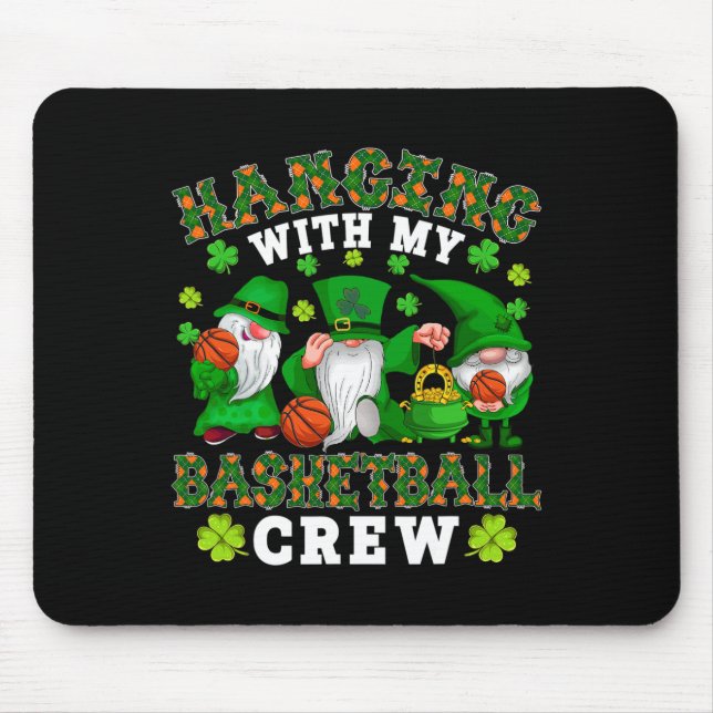 Mousepad Ficando com minha equipe de basquete três da Patri (Frente)