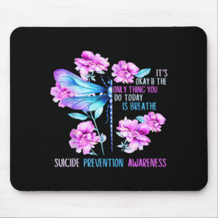 Mousepad Ficar libélula ponto e vírgula prevenção conscient