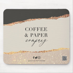 Mousepad Ficheiro Preto do Mouse com Logotipo Comercial Per