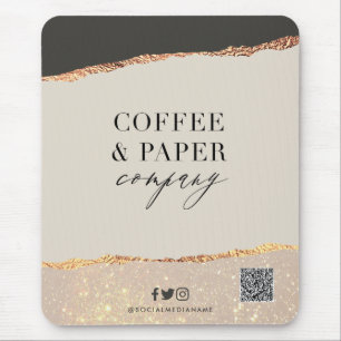 Mousepad Ficheiro Preto do Mouse com Logotipo Comercial Per