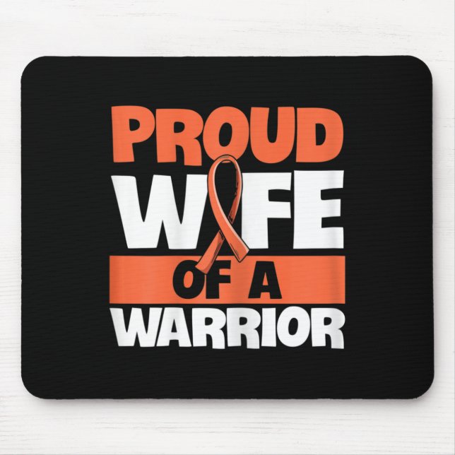 Mousepad Fight Leukemia Cote para Esposa de Leucemia Surv (Frente)