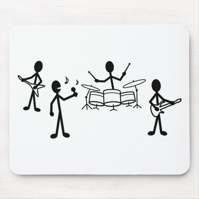 Mousepad Figura da Banda do Rock (Frente)