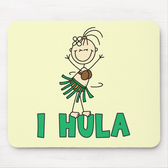 Mousepad Figura da vara mim t-shirt e presentes de Hula (Frente)