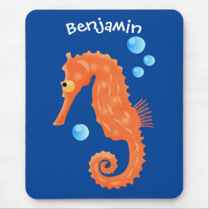 Mousepad Figura de desenho animado das bolhas de laranja-ac