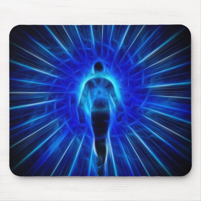 Mousepad Figura emerge da luz (Frente)