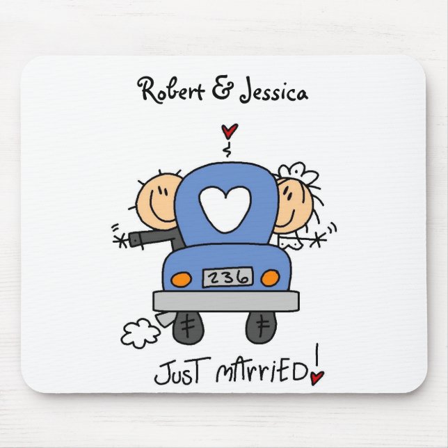 Mousepad Figura recem casados da vara (Frente)